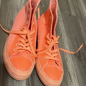 Neon Orange Converse Size 7
